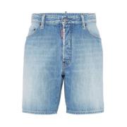 Blauwe Denim Klassieke Five-Pocket Jeans Dsquared2 , Blue , Heren