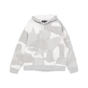 Grijze Patchwork Kant Sweater Who Decides War , Gray , Heren