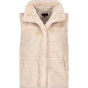 Gestreepte Pluizige Vest Monari , Beige , Dames