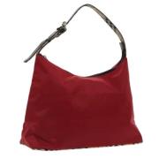 Pre-owned Leather shoulder-bags Burberry Vintage , Red , Dames