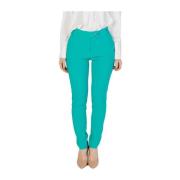 Groene Bootcut Polyester Broek Dames Collectie Rinascimento , Green , ...