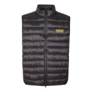 Zwarte Nylon Gewatteerde Gilet Jas Barbour , Black , Heren