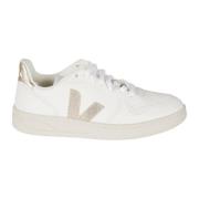 Witte Leren Sneakers met Rubberen Zool Veja , White , Dames