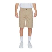 Katoen Bermuda Shorts Calvin Klein Jeans , Beige , Heren