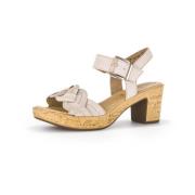 Mode Plateau Sandalen Gabor , Beige , Dames