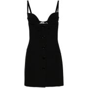 Zwarte Jurk met Sweetheart Hals en Cut-Out Details Nensi Dojaka , Blac...