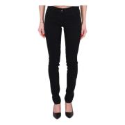 Zwarte Skinny Denim Stretch Jeans Elisabetta Franchi , Black , Dames