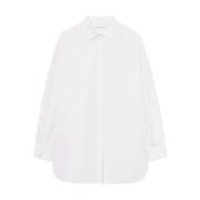 Poplin Overhemd met Grote Mouwen Mark Kenly Domino Tan , White , Dames