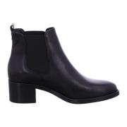 Dames Leren Enkellaarzen Tamaris , Black , Dames