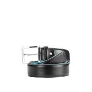 Leren Riem Piquadro , Black , Heren