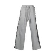 Geborduurde track pants met kwastdetail Ritos , Gray , Heren