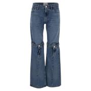 Wide Jeans Coperni , Blue , Dames