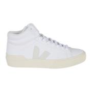 Minotaur Wit/Zwart Leren Sneakers Veja , White , Dames