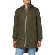 Winterjas - Donker Khaki Camel Active , Green , Dames