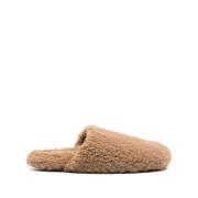 Bruine Teddy Textuur Ronde Neus Schoenen Yves Salomon , Brown , Dames