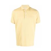 Pastelgele Polo Shirt Mauro Ottaviani , Yellow , Heren