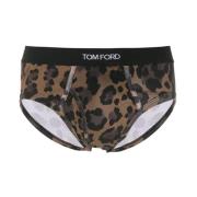 Ondergoed met dierenprint en elastische tailleband Tom Ford , Brown , ...