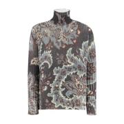 Paisley Print Turtleneck Jumper Etro , Multicolor , Dames