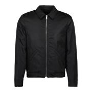 Zwarte Nylon Bomberjack Prada , Black , Heren