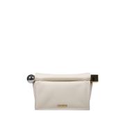 Ronde Vierkante Clutch Tas Jacquemus , White , Dames