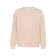 Vanilla Melange Mono Sweatshirt InWear , White , Dames