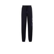 Sweatpants met Bliksemprint en Logo Roberto Cavalli , Blue , Heren