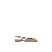 VLogo Square Toe Ballerinas met Slingback Valentino Garavani , Pink , ...