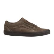 Suede Leren Herenschoenen Herfst/Winter Collectie Vans , Brown , Heren