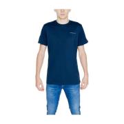 Blauw Katoen Gerecycled T-shirt Tommy Jeans , Blue , Heren