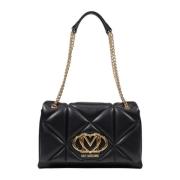 Lente/Zomer Dames Middelgrote Tas Love Moschino , Black , Dames