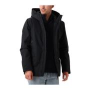 Heren Parka Jas, Donkerblauw Elvine , Blue , Heren