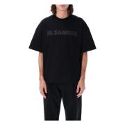 Logo Tonal T-shirt Jil Sander , Black , Heren