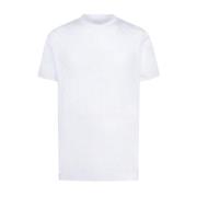 Zachte Katoenen Ronde Hals T-shirt Kiton , White , Heren