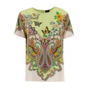 Bloemenprint Elegant Wit Top Etro , Multicolor , Dames