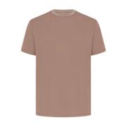 Zachte Duifgrijze Katoenen T-shirt Kiton , Purple , Heren