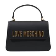 Lente/Zomer Middelgrote Dames Tas Love Moschino , Black , Dames