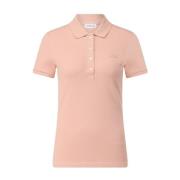 Klassieke Logo Polo Shirt Lacoste , Orange , Dames