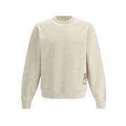 Logo Sweatshirt met Equestrian Knight Detail Burberry , Beige , Heren