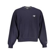 Blauw Katoenen Sweatshirt voor Mannen Tommy Hilfiger , Blue , Heren