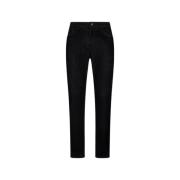 Klassieke Jeans met Mid-rise Design Roberto Cavalli , Black , Heren