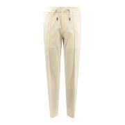 Stretch wollen broek met elastische tailleband Hugo Boss , Beige , Her...