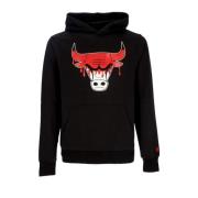 Chicago Bulls Lichtgewicht Hoodie Zwart/Rood New Era , Black , Heren