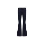 Flared Jeans Rits Knoopsluiting Zakken Roberto Cavalli , Blue , Dames