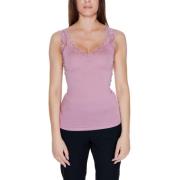 Rosa Viscose Tanktop Lente/Zomer Vero Moda , Pink , Dames