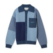 Franco Patch Cardigan Axel Arigato , Blue , Heren