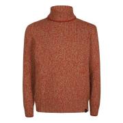 Stijlvolle Turtle Neck Sweater Fay , Red , Heren