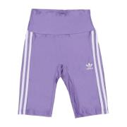 Magische Lila Fietsbroek Hoge Taille Adidas , Purple , Dames