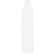 Witte Cady Column Jurk met Achtersplit Solace London , White , Dames