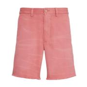 Rode Straight Fit Chino Shorts Ralph Lauren , Red , Heren