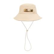 Emmerhoed met logo Moschino , Beige , Unisex